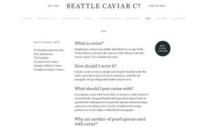 Caviar FAQ page